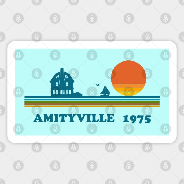 Visit Amityville Sticker by Uncle Pickles